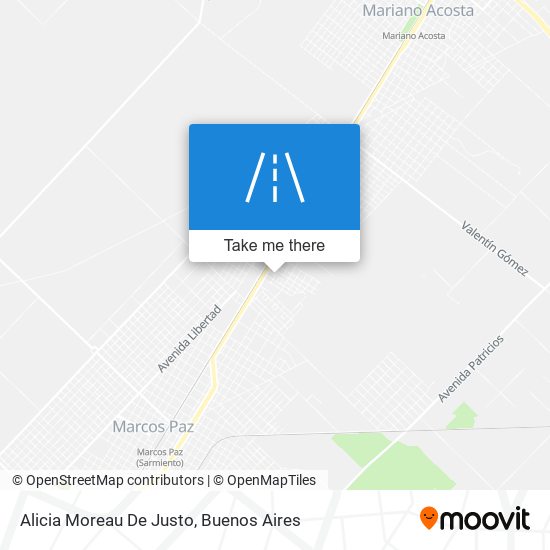 Alicia Moreau De Justo map