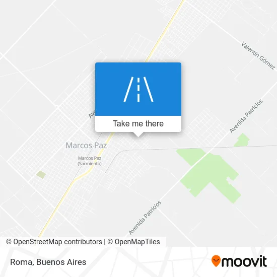 Roma map