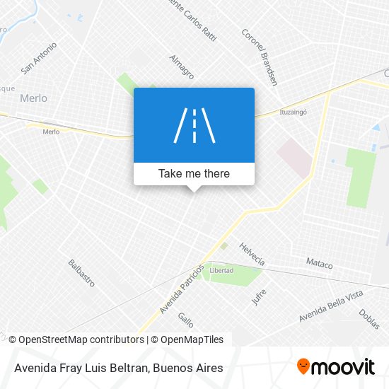 Avenida Fray Luis Beltran map