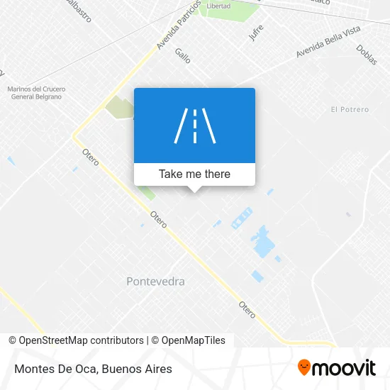 Mapa de Montes De Oca