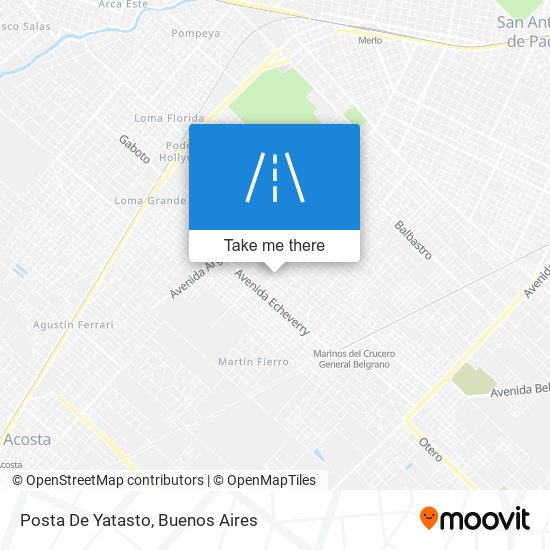 Posta De Yatasto map