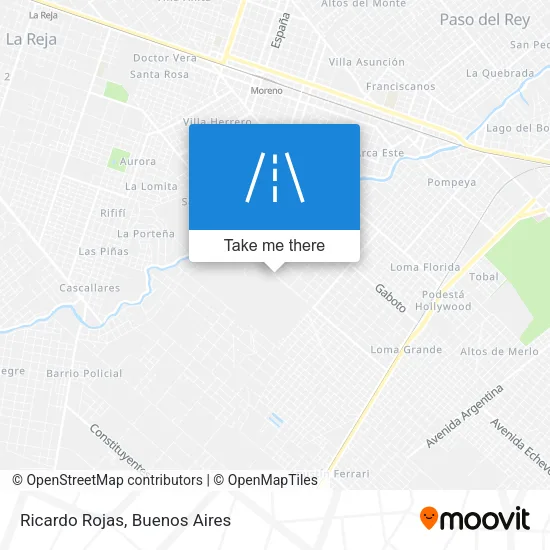 Ricardo Rojas map