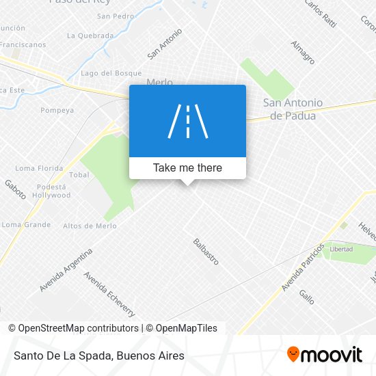 Santo De La Spada map