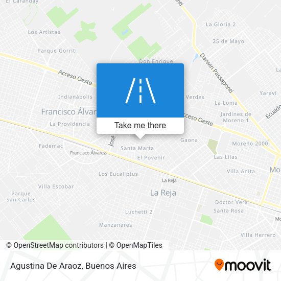 Mapa de Agustina De Araoz