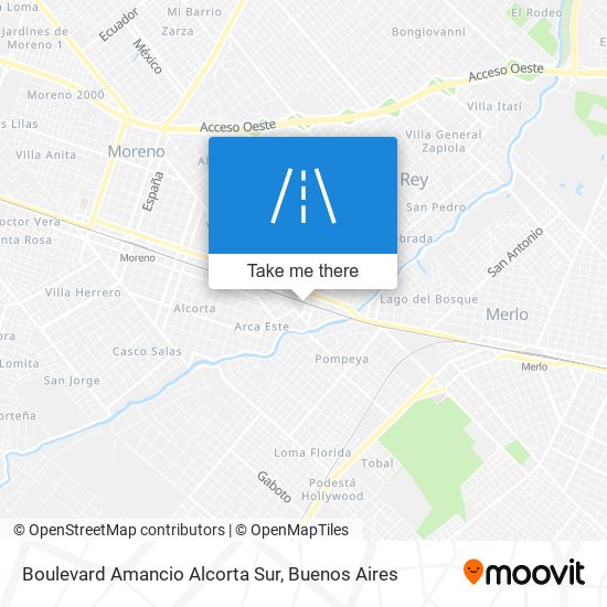 Boulevard Amancio Alcorta Sur map