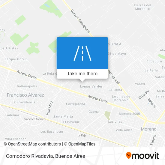 Mapa de Comodoro Rivadavia
