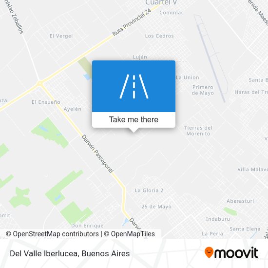 Del Valle Iberlucea map
