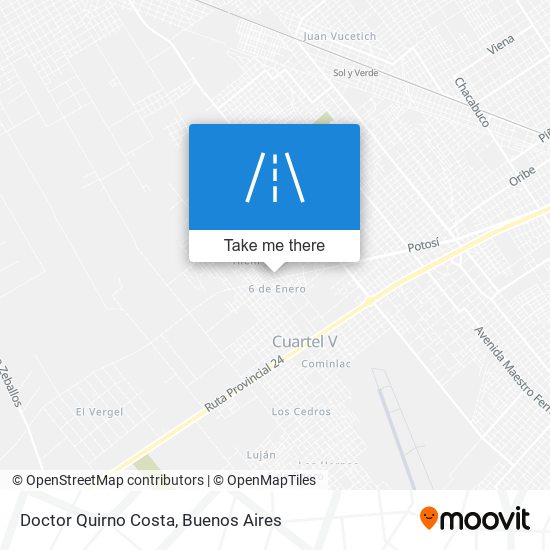 Doctor Quirno Costa map