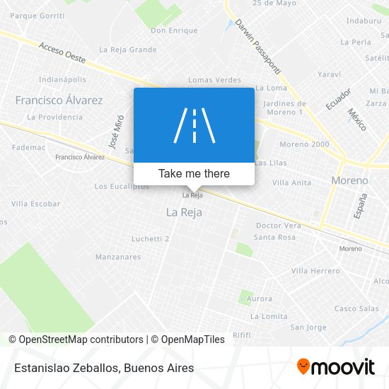 Mapa de Estanislao Zeballos
