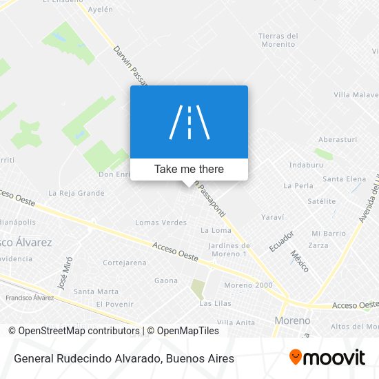 General Rudecindo Alvarado map