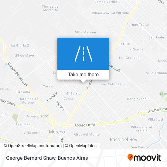 Mapa de George Bernard Shaw