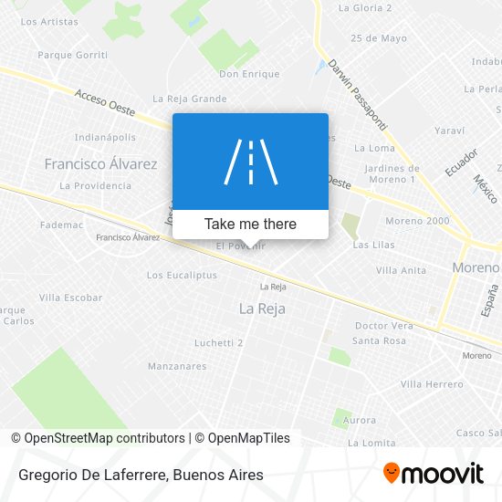 Gregorio De Laferrere map