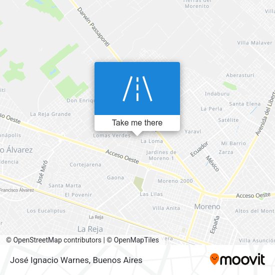 José Ignacio Warnes map