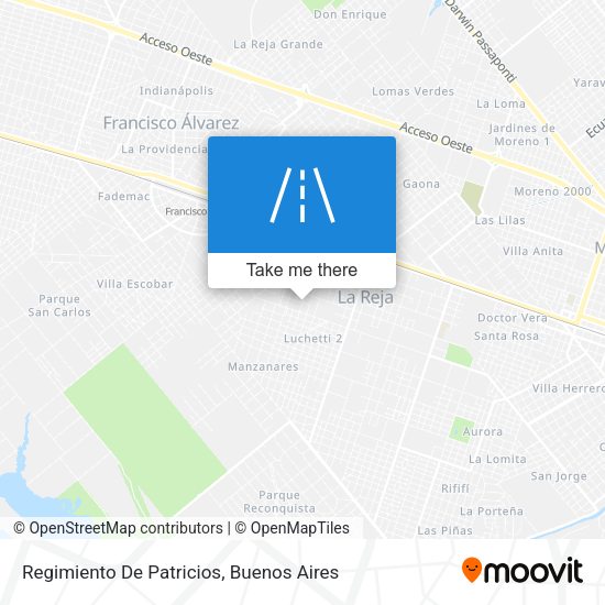 Regimiento De Patricios map