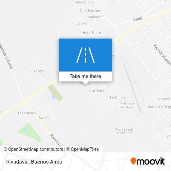 Mapa de Rivadavia
