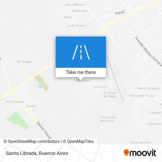 Santa Librada map