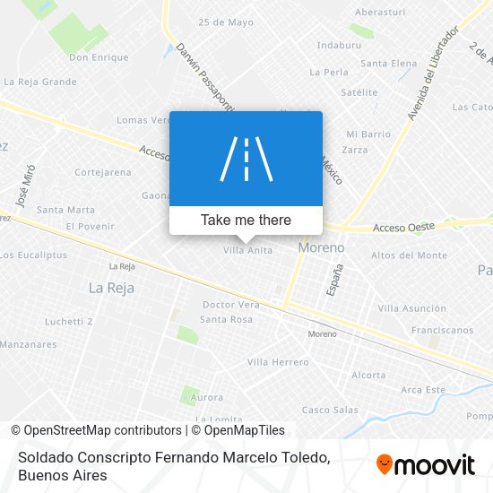 Soldado Conscripto Fernando Marcelo Toledo map