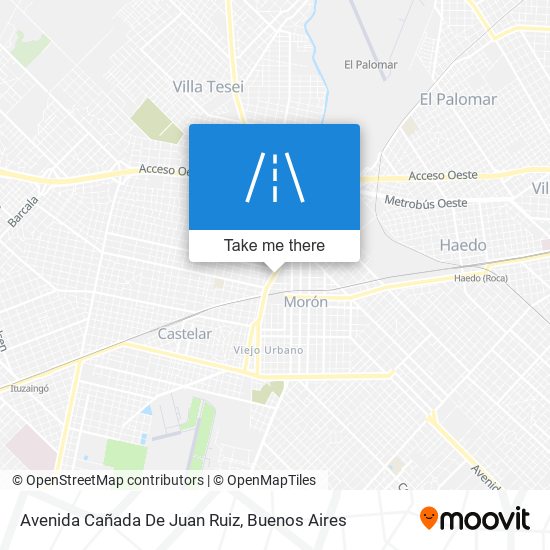 Mapa de Avenida Cañada De Juan Ruiz