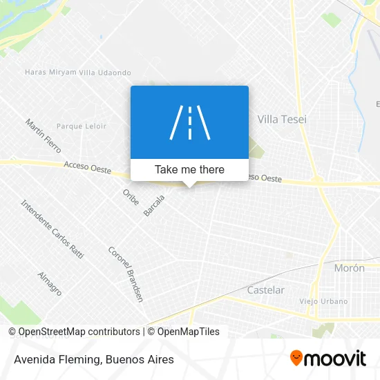 Avenida Fleming map