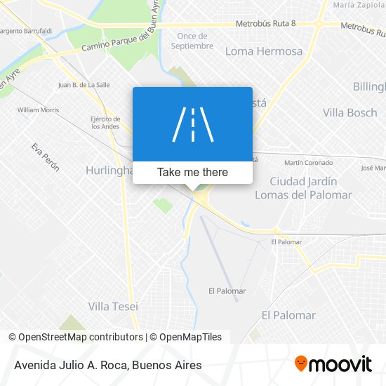 Avenida Julio A. Roca map