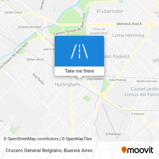 Crucero General Belgrano map