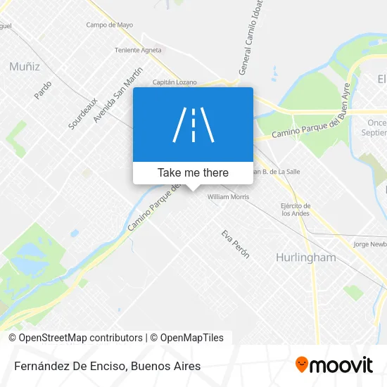 Mapa de Fernández De Enciso