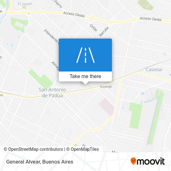 Mapa de General Alvear