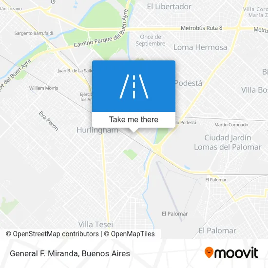 General F. Miranda map
