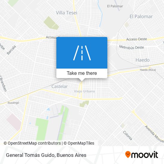 General Tomás Guido map