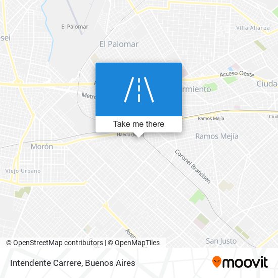 Intendente Carrere map