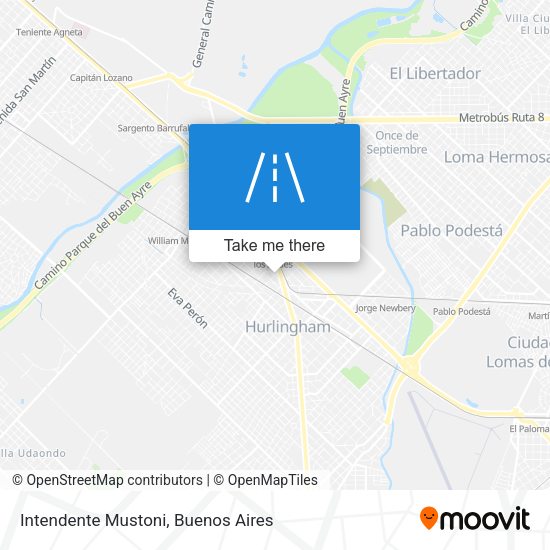 Intendente Mustoni map