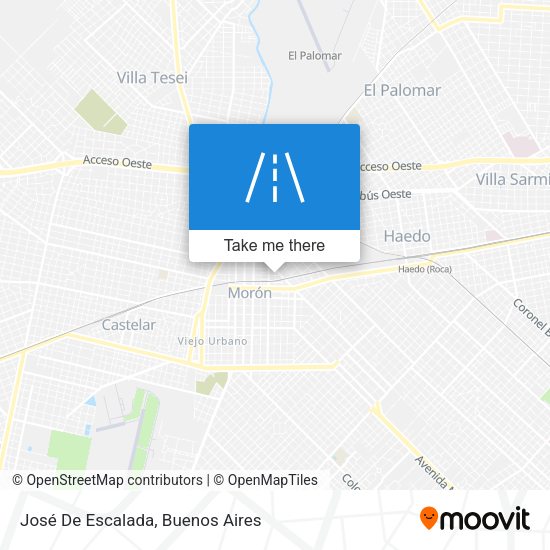 José De Escalada map