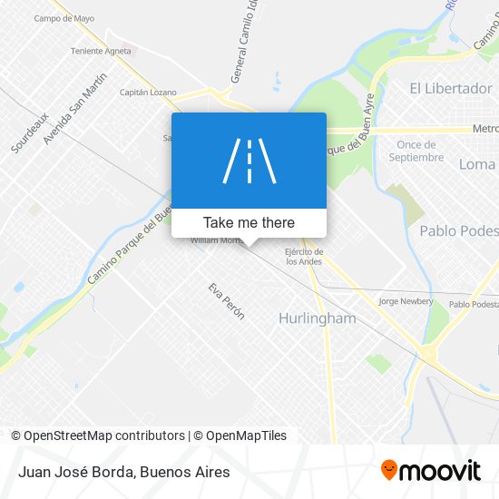 Juan José Borda map