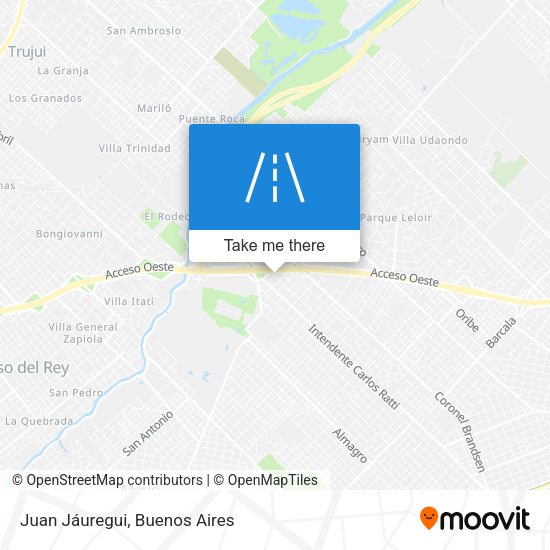 Juan Jáuregui map