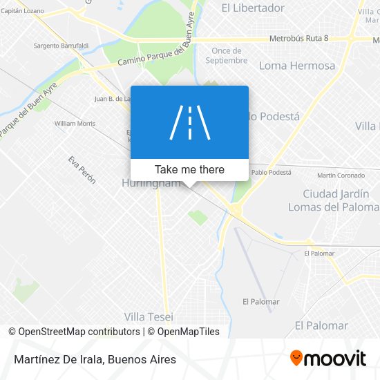 Mapa de Martínez De Irala