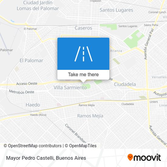 Mayor Pedro Castelli map