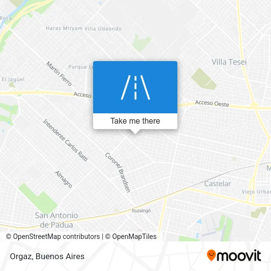 Orgaz map