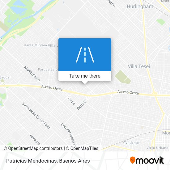 Patricias Mendocinas map
