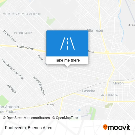 Mapa de Pontevedra