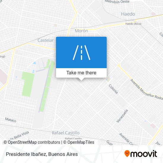Presidente Ibañez map