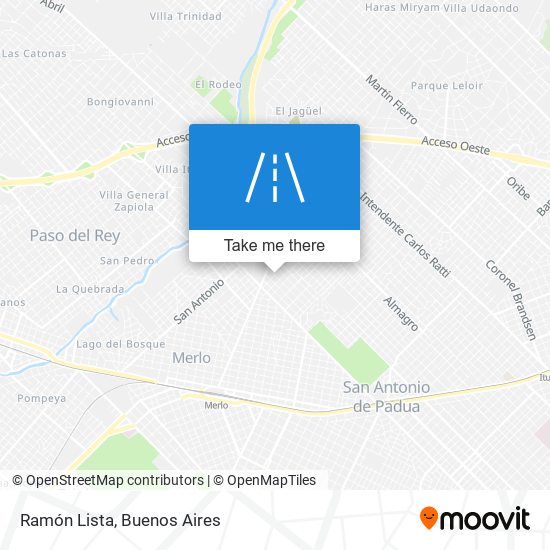 Ramón Lista map