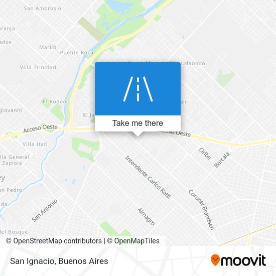 Mapa de San Ignacio