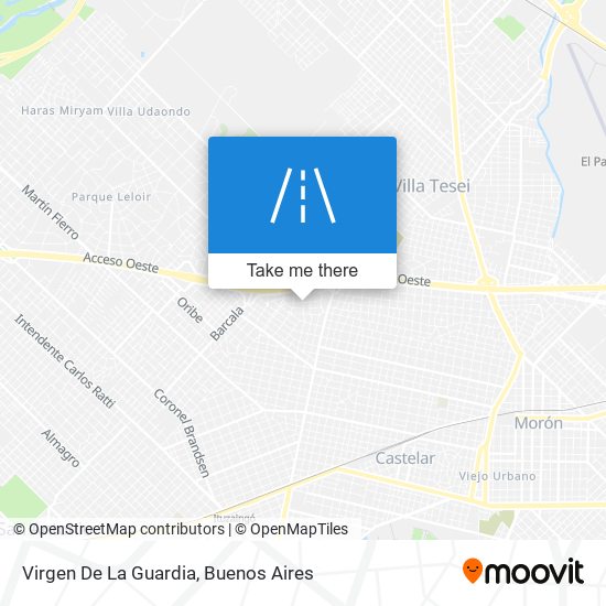 Virgen De La Guardia map
