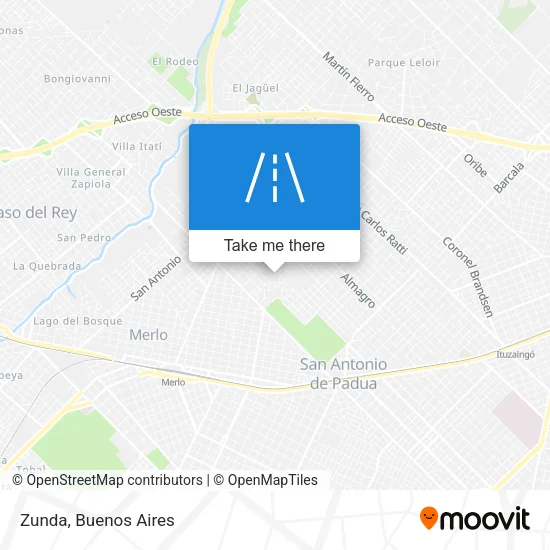 Mapa de Zunda