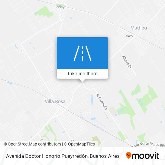 Avenida Doctor Honorio Pueyrredón map