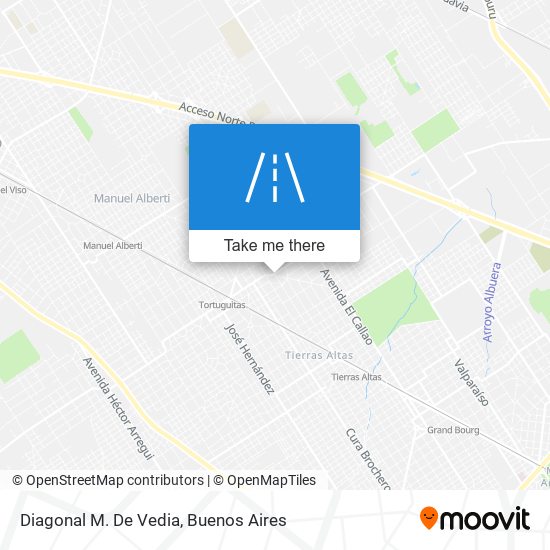 Mapa de Diagonal M. De Vedia