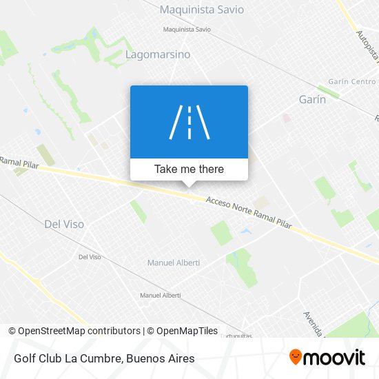 Golf Club La Cumbre map