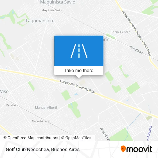 Golf Club Necochea map