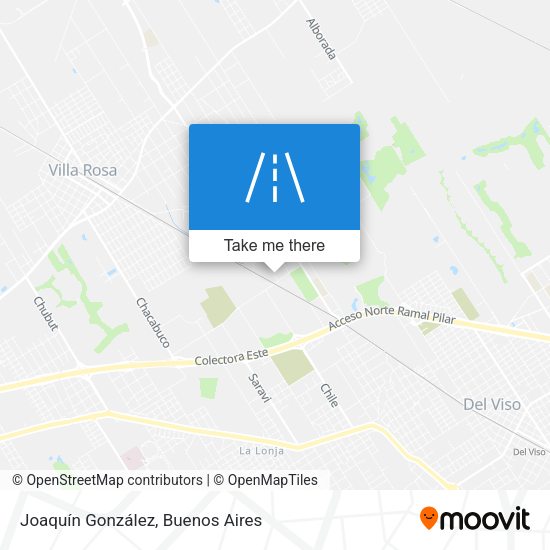 Joaquín González map