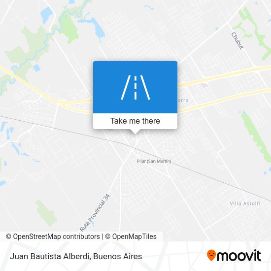 Mapa de Juan Bautista Alberdi